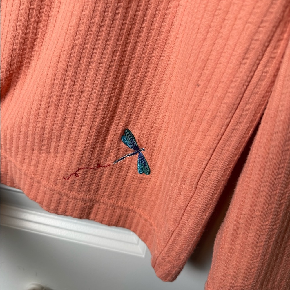 Christopher & Banks embroidered Dragon Fly top - Picture 5 of 6